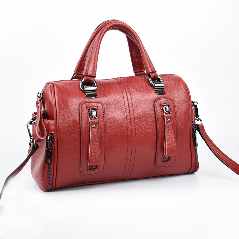 ICEV New Simple European Fashion Genuine Leather Handbags Ladies Pillow