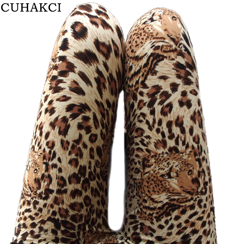 CUAHKCI, леопардовые леггинсы, летняя Новинка, модные, в стиле панк-рок, пикантные легинсы, брюки для женщин, леггинсы, брюки с принтом, Стрейчевые брюки