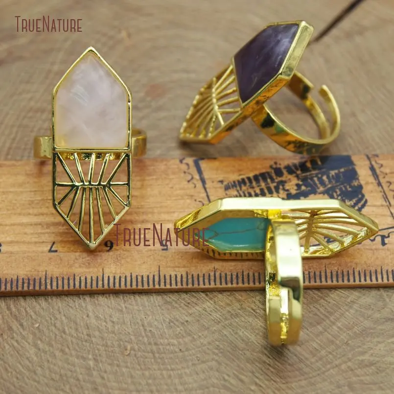 20180111-RM10114- Gold Plating Hexagon Ring_5