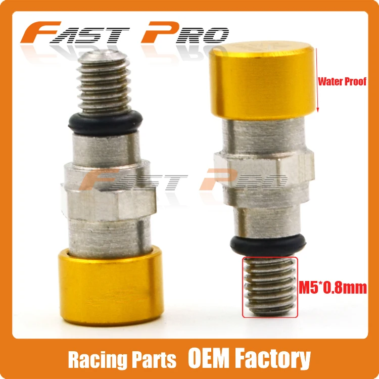 M5 0.8MM Gold Fork Air Bleeder Relief Valve Motorcycle Motocross For