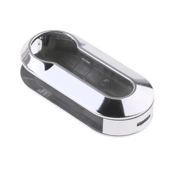 

Remote Flip Key Fob Shell Case Cover 70x30mm Replacement Key Case Shell Only for Fiat 500