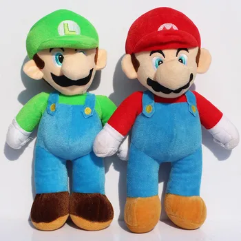 

Large Size 17inch 43cm New Super Mario Bros MARIO & LUIGI Plush Doll Stuffed Toy Free Shipping