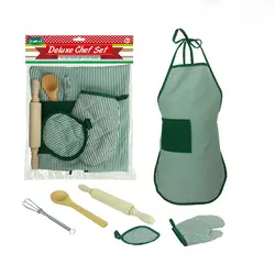 Детский набор для повара DIY кухонный набор для выпечки игрушки Ролевые фартук для игры перчатки Скалка кухонный взбиватель яиц игровой