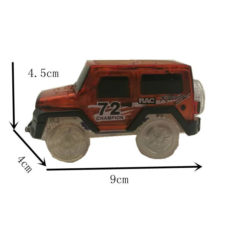 Светодиодный светильник для автомобилей, светящийся гоночный трек, электронная Автомобильная игрушка, мигающая детская железная дорога, светящаяся машина, автомобильный трек, brinquedos
