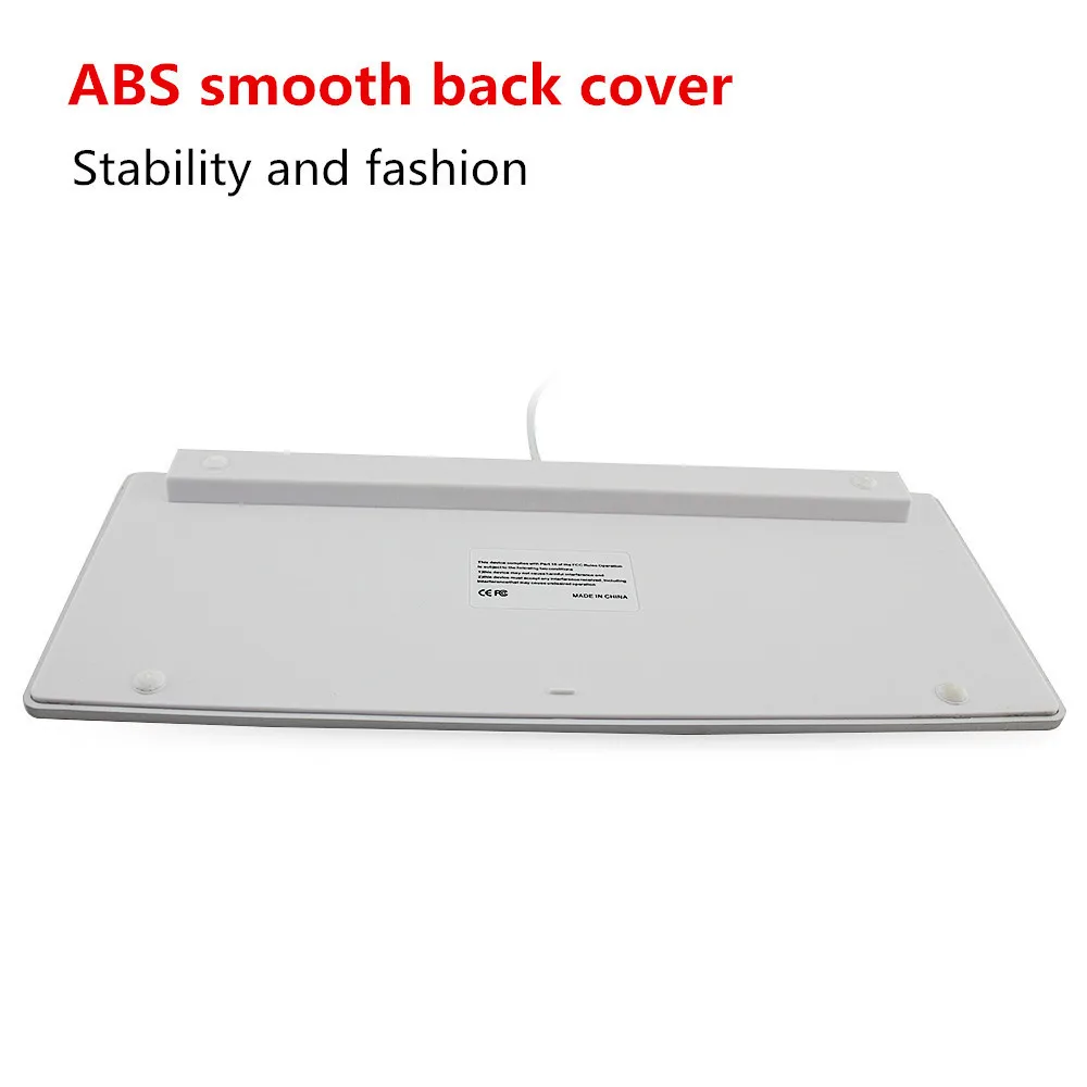  Wired Slim Computer Keyboard 78 Keys Ultra Thin USB Mechanical Keypad Aluminum Alloy USB Gaming Key