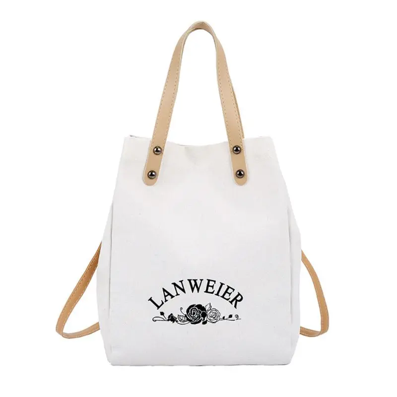 

2pcs Women Canvas Shoulder Shopping Bag Tote Crossbody Bags Satchel Purse Bags Single Shoulder 2019 Fashion Design Handbags