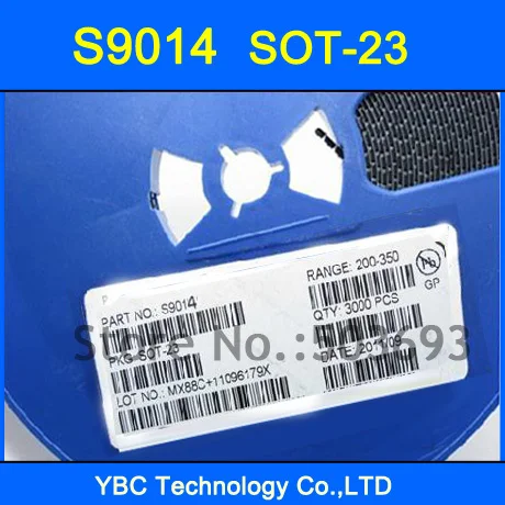 200 шт./лот SMD S9014 J6 S9014J6 полупроводниковый Триод СОТ-23