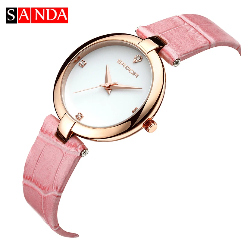 SANDA Woman Watche 2018 брендовые роскошные известные женские наручные часы Montre Femme Relogio