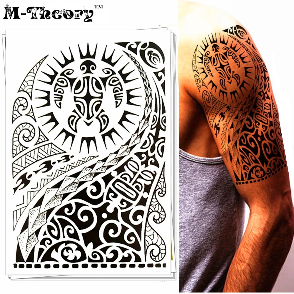 

Sexy Maori Designs Party Temporary Tattoo Sticker Flash Tatoo Body Art Summer Tatto Waterproof Long Last 3-5 Days