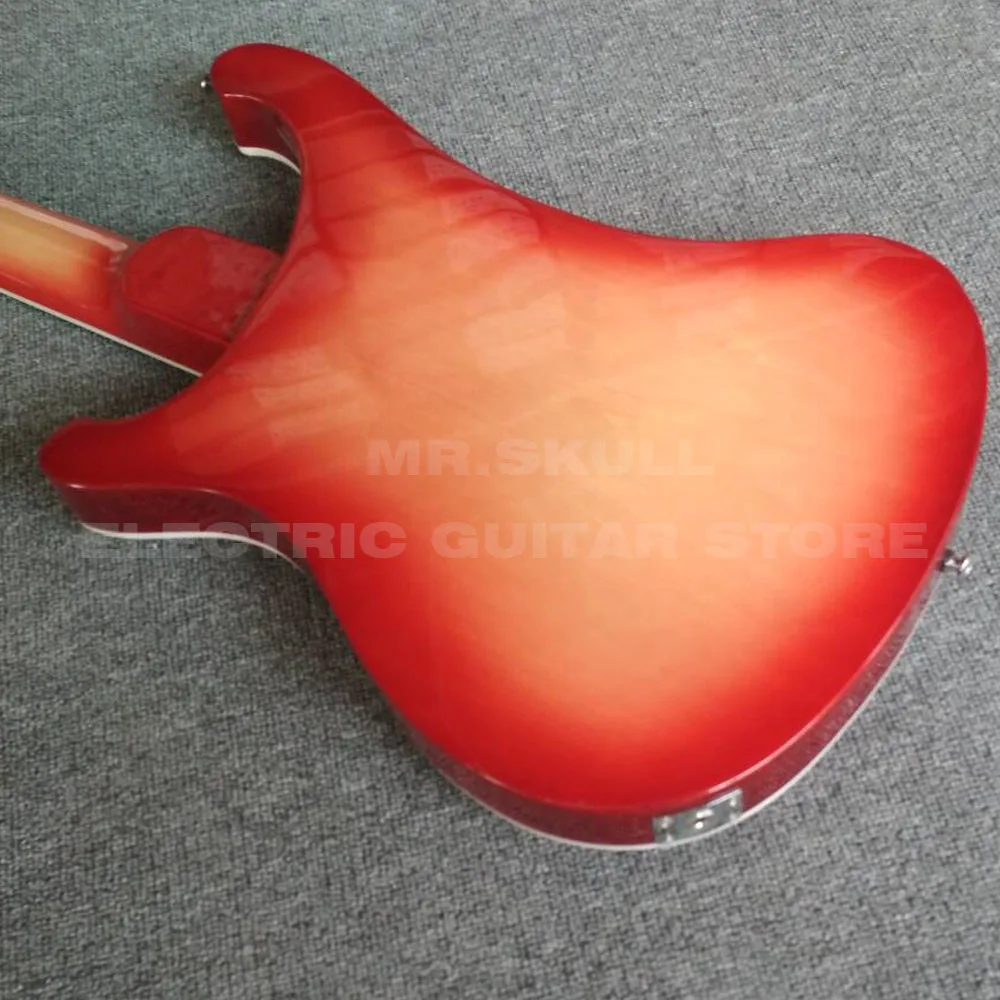 Ricken electric bass store backer 4003 cherryburst бас с индивидуальным логотипом