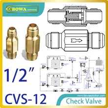 1/2″ SAE Flare check valve 46bar Max. working pressure and 60bar max. test pressure and medium is minus 50 to +140