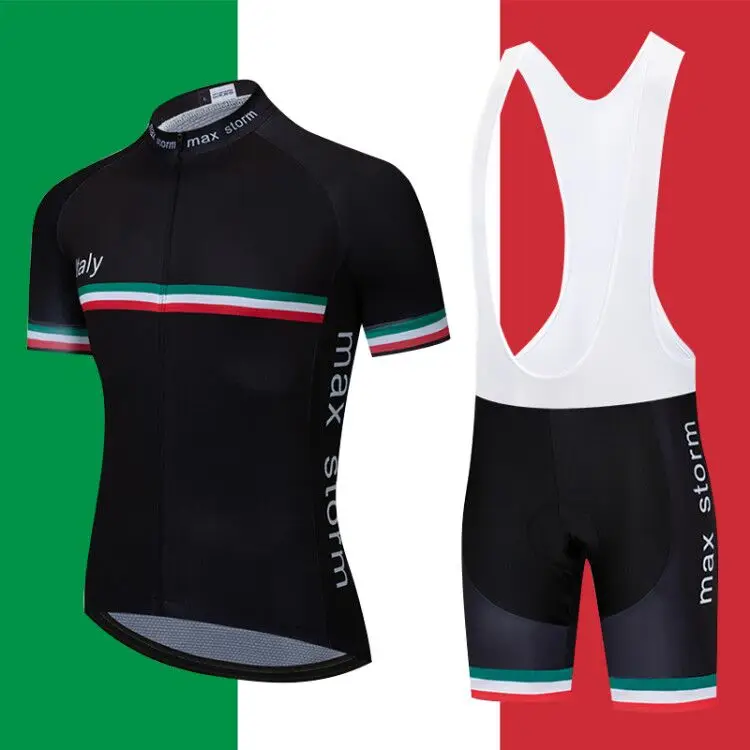 

2019 Italy New Team Cycling Jersey/Cycling sets Customized Road Mountain Race Top max storm