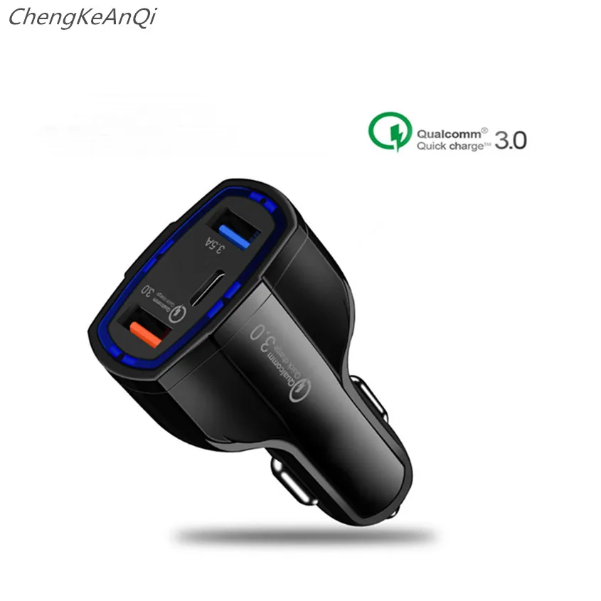 Автомобильное зарядное устройство Quick Charge 3 0 5 В А QC3.0 турбо быстрое два USB