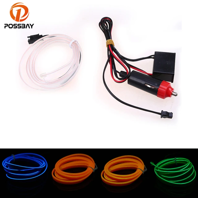 Possbay Diy Led Decoration Neon Light 12v 2meters Car