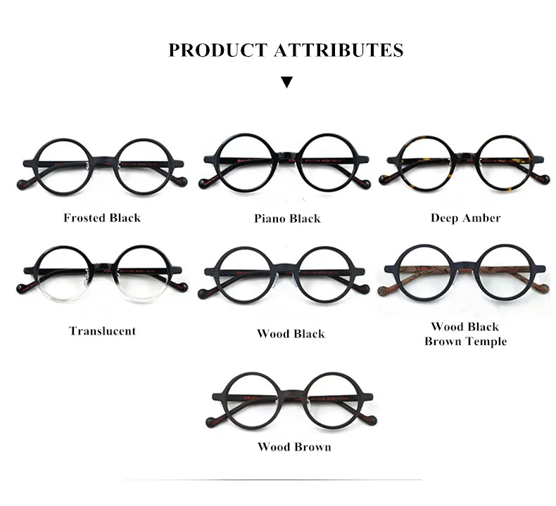 Винтажные мужские круглые деревянные оправы для очков, прозрачные линзы ручной работы, ретро очки по рецепту, корейские очки для женщин
