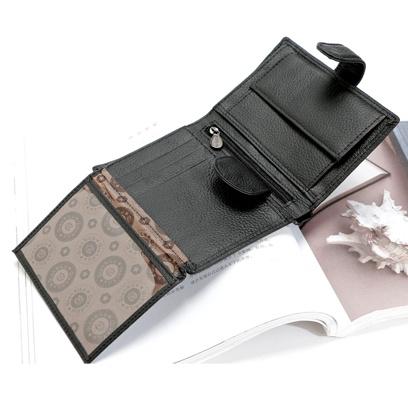 Брендовые мужские кошельки большой емкости из натуральной коровьей кожи, держатель для карт, бумажник с карманом для монет, дизайнерские мужские кошельки