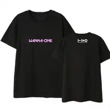 Летний стиль wanna one album nothing без вас, футболка с круглым вырезом и принтом kpop унисекс, футболка с короткими рукавами k-pop 2 типа
