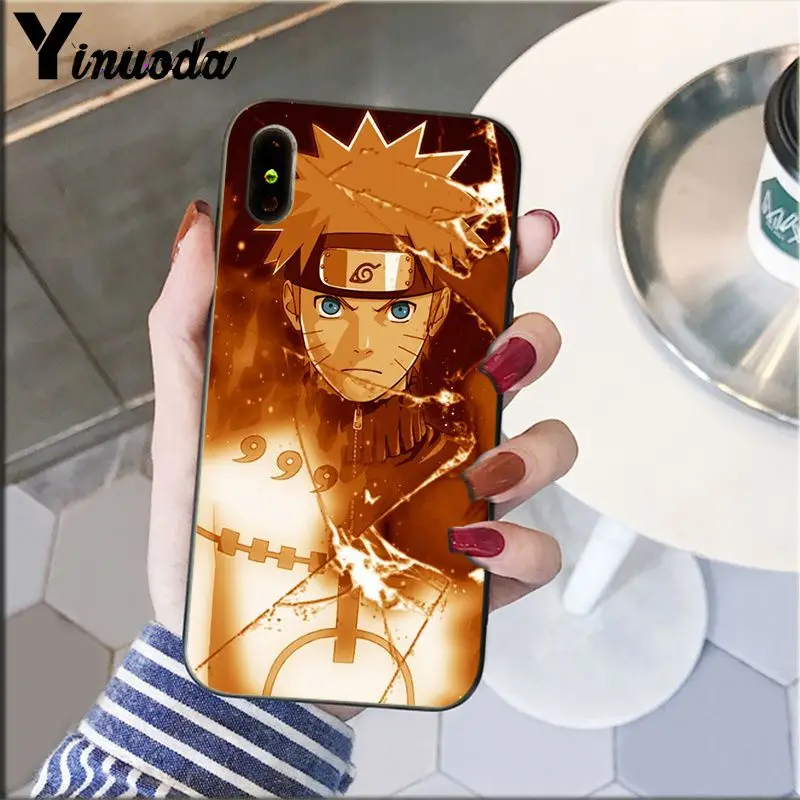 Yinuoda Akatsuki logo Naruto TPU Мягкий силиконовый чехол для телефона Apple iPhone 8 7 6 6S Plus X XS MAX 5 5S SE