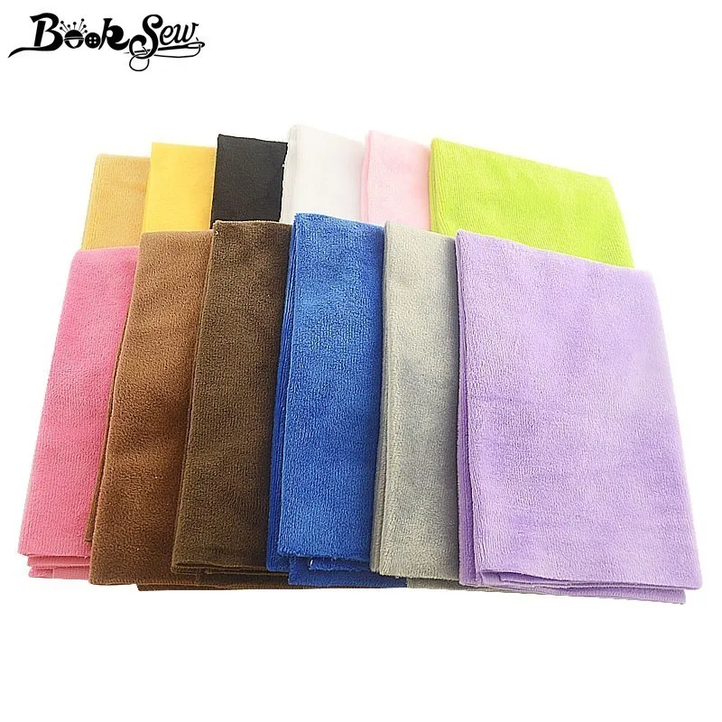 

Booksew 40x50cm Telas De Algodon Para Patchwork Sewing Solid Colors Velboa Plush Fabric Baby Soft Cloth Winter Clothes Stoffen