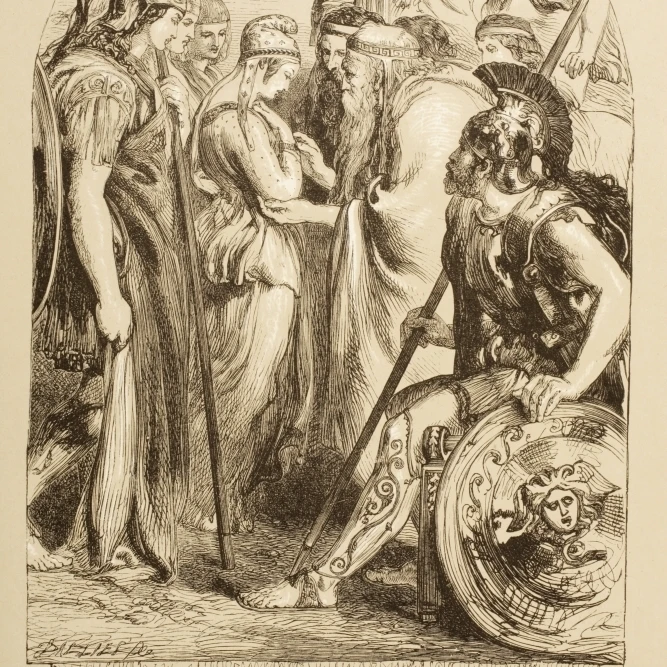 Illustration For Troilus & Cressida By William Shakespeare From The Illustrated Library Shakspeare Published London 18 1