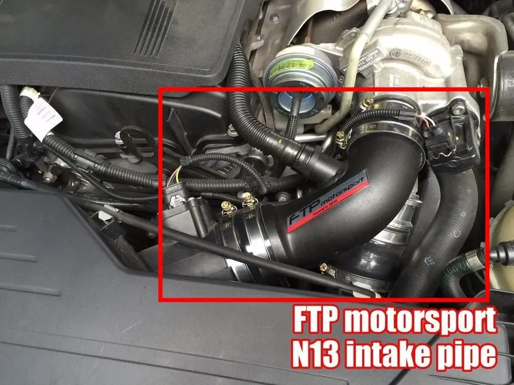 Тайваньский FTP Впускной турбо трубы комплект для BMW N13 двигатель 116i 118i 316i черный алюминий модифицированные автомобили трубы