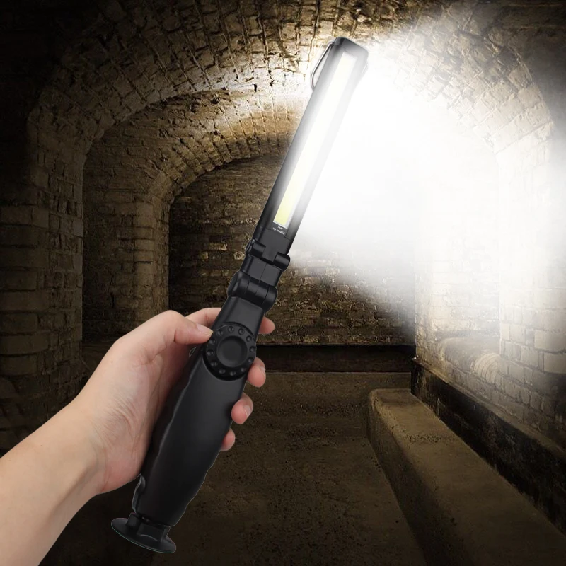 

Multifunctional Outdoor COB LED Camping Light Foldable Handheld Stepless Dimming Magnetic Hook Automotive Tent Lantern
