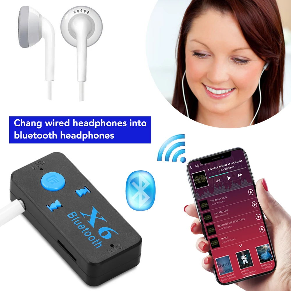 Универсальный аудио беспроводной Bluetooth ресивер для Peugeot 307 308 407 Nissan Juke X Trail Hyundai Ix35