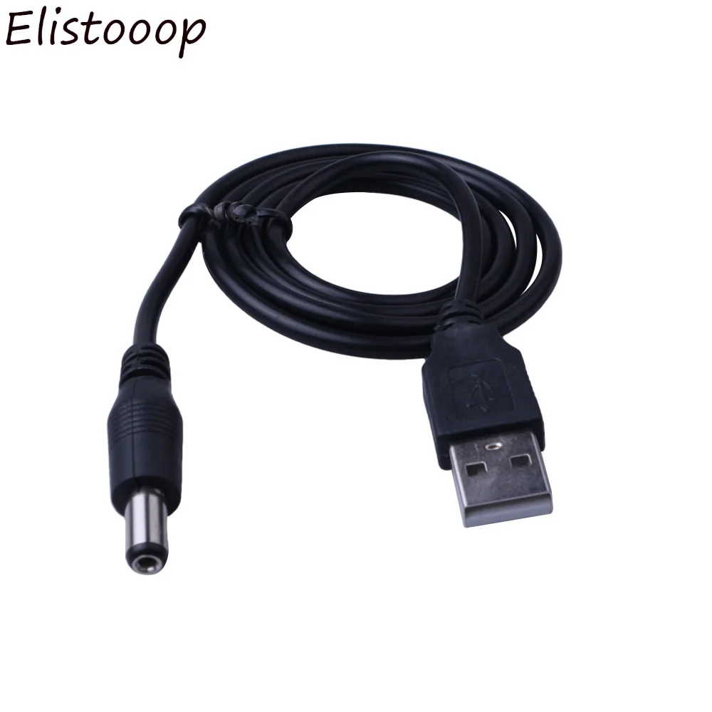 Elistoooop USB 5V Зарядное устройство Кабель питания для DC 5,5 мм разъем jack USB кабель питания для MP3/MP4 плеера