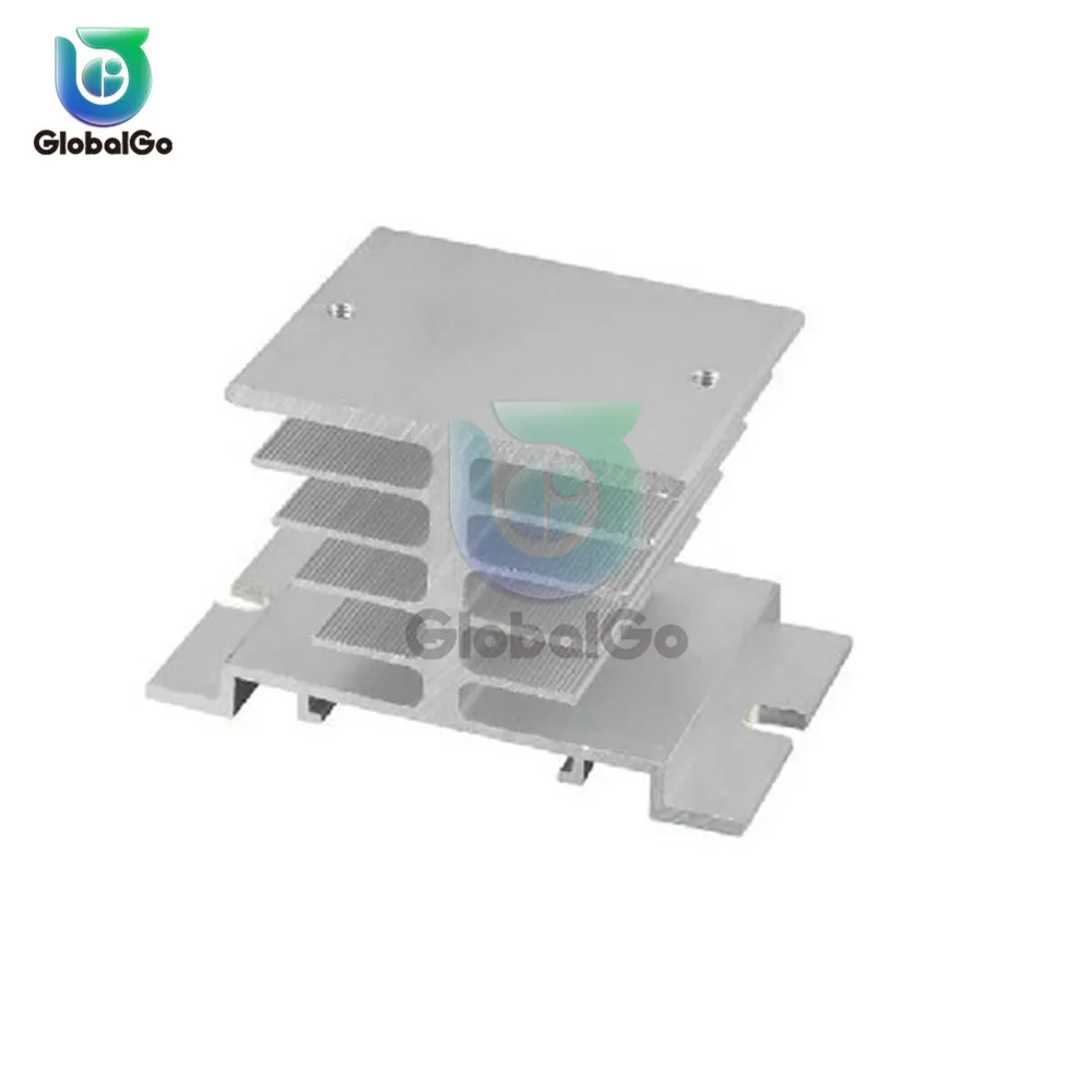

Single Phase Solid State Relay SSR Aluminum Heat Sink Dissipation Radiator for 10A-40A Relay