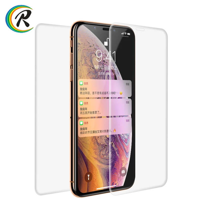 3D прозрачная задняя + передняя защита экрана для iPhone XS XR полное покрытие ТПУ