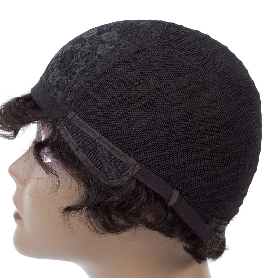 Sophie's Short Lace Human Hair Wigs For Women Malaysian Ocean Wave Non-Remy Human Hair Wigs For Black Women Free Shipping