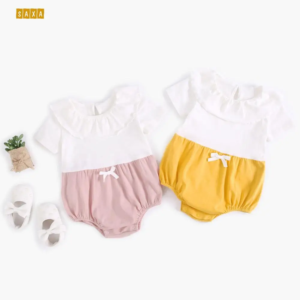 

Baby Bodysuits Summer Cotton Baby Clothes Short Sleeve Princess Bodysuits Newborn Bows Baby Bodysuits Baby jumpsuit