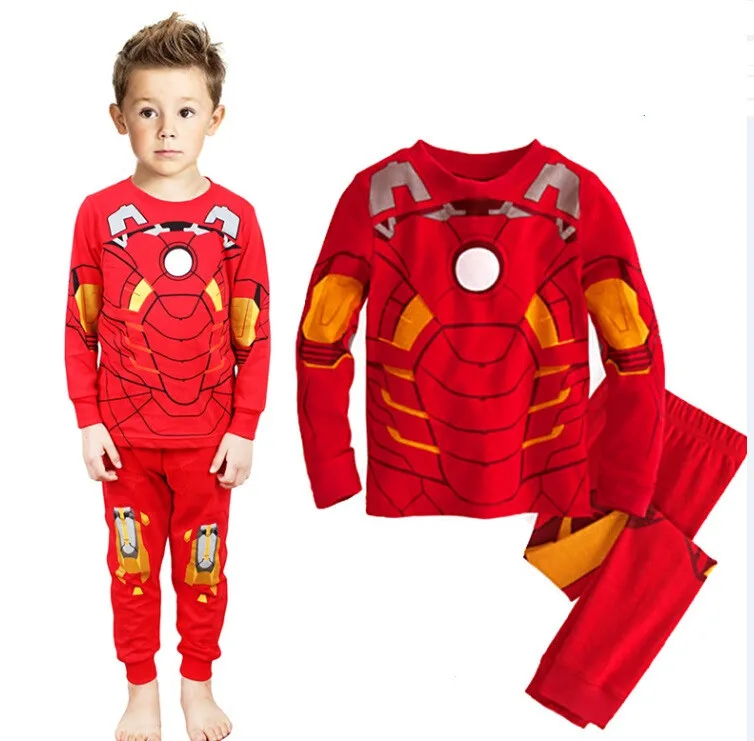 Детская пижама pijama enfant пижама с Бэтменом хлопковое ночное белье для мальчиков детский пижамный костюм с длинным рукавом