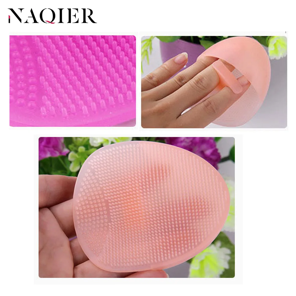 NAQIER силиконовый Красота губка для мытья Отшелушивающий, для лица Blackhead кисть для очистки дица инструмент Мягкая глубокая очистка лица кисти