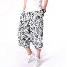 Мужские новые шорты harlan летние модные мужские пляжные шорты хлопковые и льняные повседневные шорты средней талии мужские цветочные шорты