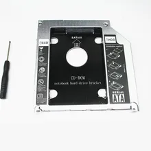 Стиль 2nd Caddy для Apple Macbook Pro A1278 A1286 A1297 SATA HDD to ODD DVD RW BOX Caddy 9,5 мм со светодиодный светильник