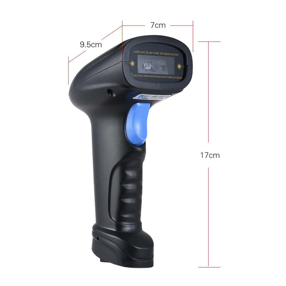 Koop Aibecy Handheld 2.4G Draadloze 1D 2D QR Barcode Scanner Bar Code Reader met USB Ontvanger 2100 Code opslag Capaciteit voor POS winkel