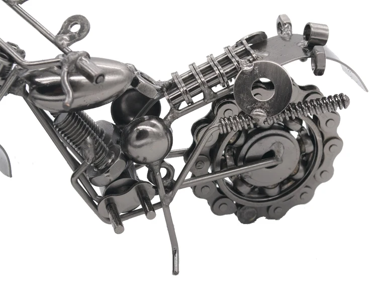Metal Vintage Motorcycle Figurine