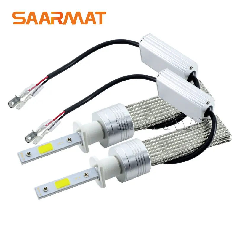 Светодиодсветильник Лампа H1 48 Вт * 2 96 9600 лм с чипами COB 6000 К|led headlight|headlights led h1h1 headlight