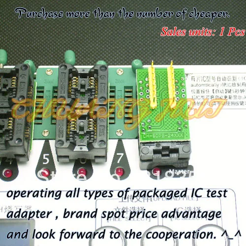

24XXX eeprom flash Adapter SOP8 for SPI-FLASH Programmer Adapter 150mil OTS-16-03x2 Pcs