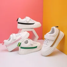 501 г. золотистые, розовые, зеленые, весенне-осенние белые туфли для девочек и мальчиков детская обувь для скейтбординга