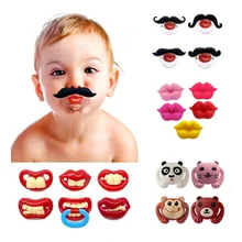 1PCS Food Grade Silicone Funny Baby Pacifiers Dummy Nipple Teethers Toddler  Orthodontic Soothers Teat for Baby Pacifier Gift