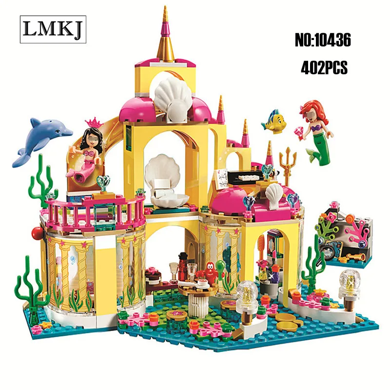 

Bela 10436 Princess Undersea Palace Building Blocks Bricks Toys for Girls Compatible With legoingly Friends 41063 as Birthday