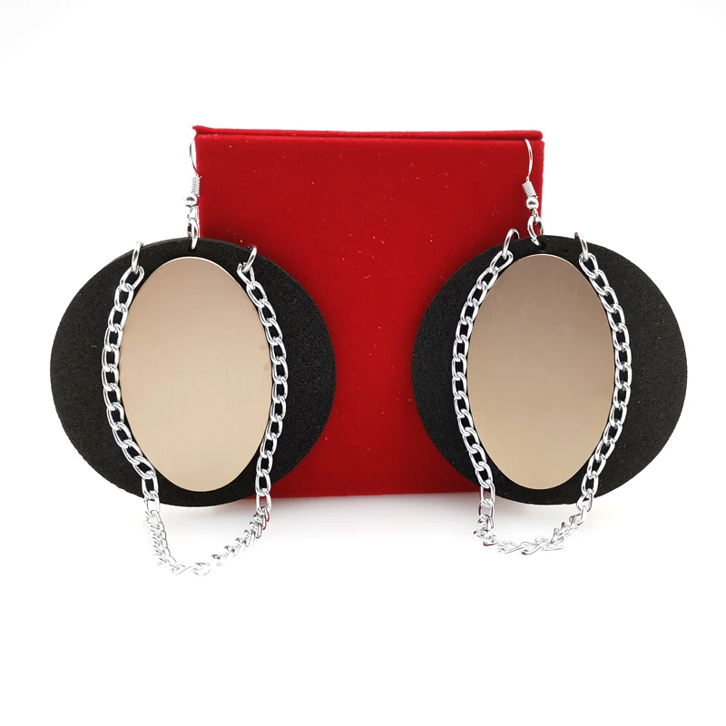 YD&ampYDBZ 2019 New Designer Earring Womens Drop Earrings A Pair Girls Gift Silver Color Chains And Rose Gold Aluminum Hand Jewelry |