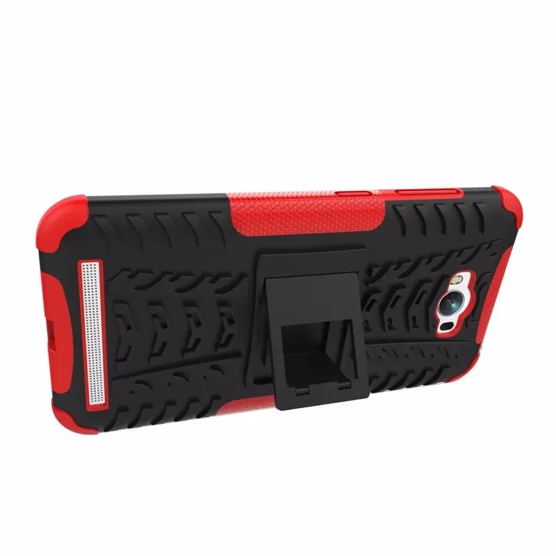 Luxury Armor TPU Shock Proof Silicone + Hard Case Cover For Asus Zenfone Max ZC550KL 5.5 inch Protective Back Cover With Stand (8)