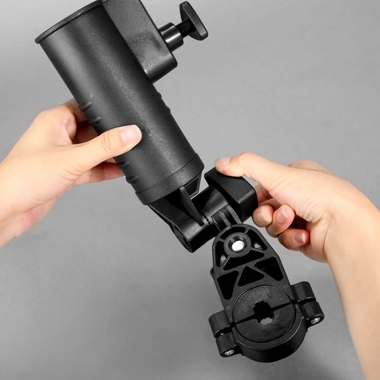 1 Set Plastic Black Golf Universal Umbrella Holder Adjustable Stand for