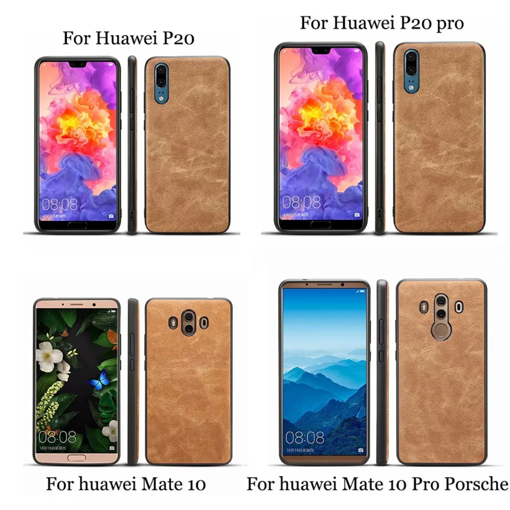 Чехол для Huawei Mate 10 Pro Porsche Design Обложка на заднюю панель из искусственной кожи умный