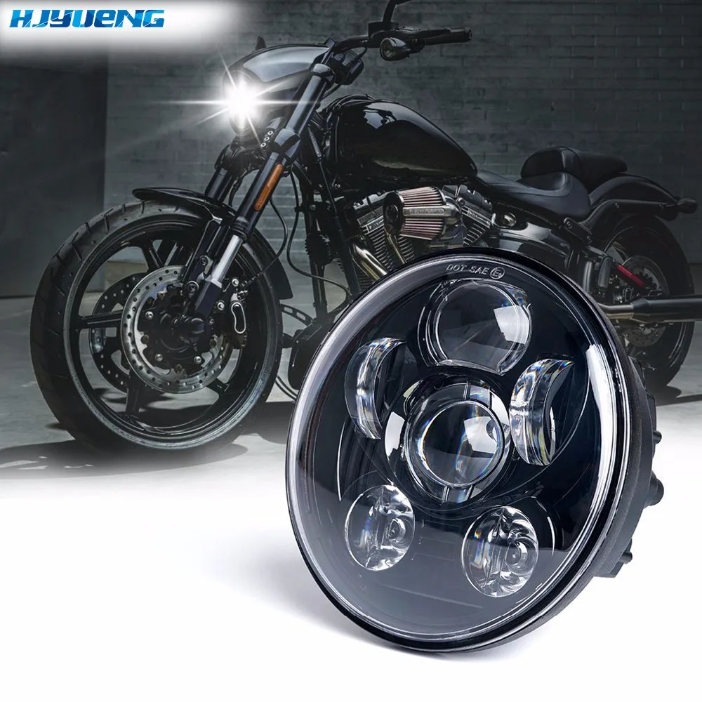 HJYUENG 45w 5 3/4 " Harleys Headlight 5.75 " New Harleys Davids LED