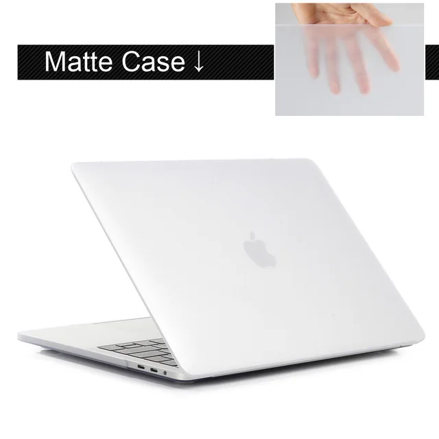 Чехол для ноутбука Apple MacBook Air Pro retina 11 12 13 15 для mac '' Air 13 Pro 13 15 дюймов с сенсорной панелью - Цвет: Transparent Matte