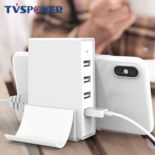 4 Мульти порта универсальный съемный 5 в 2.4A usb зарядная станция Подставка держатель настольное зарядное устройство для мобильного телефона планшета ЕС США штекер